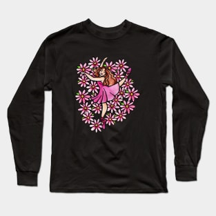 Ballerina Dancer Long Sleeve T-Shirt